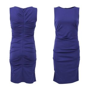 ‼️NWT Nicole Miller Pruple Plum Sleeveless Rouched Cocktail Dress Sz 4 Small NEW